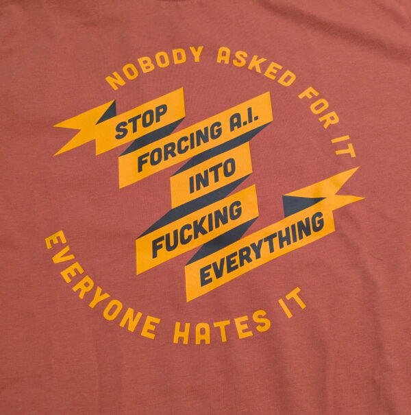 T-Shirt "Stop AI" – Bild 2